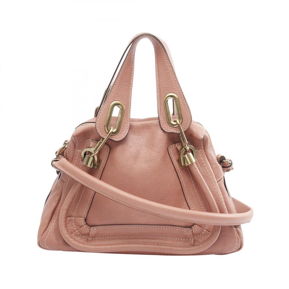 Chloe Paraty Handbag Leather Pink